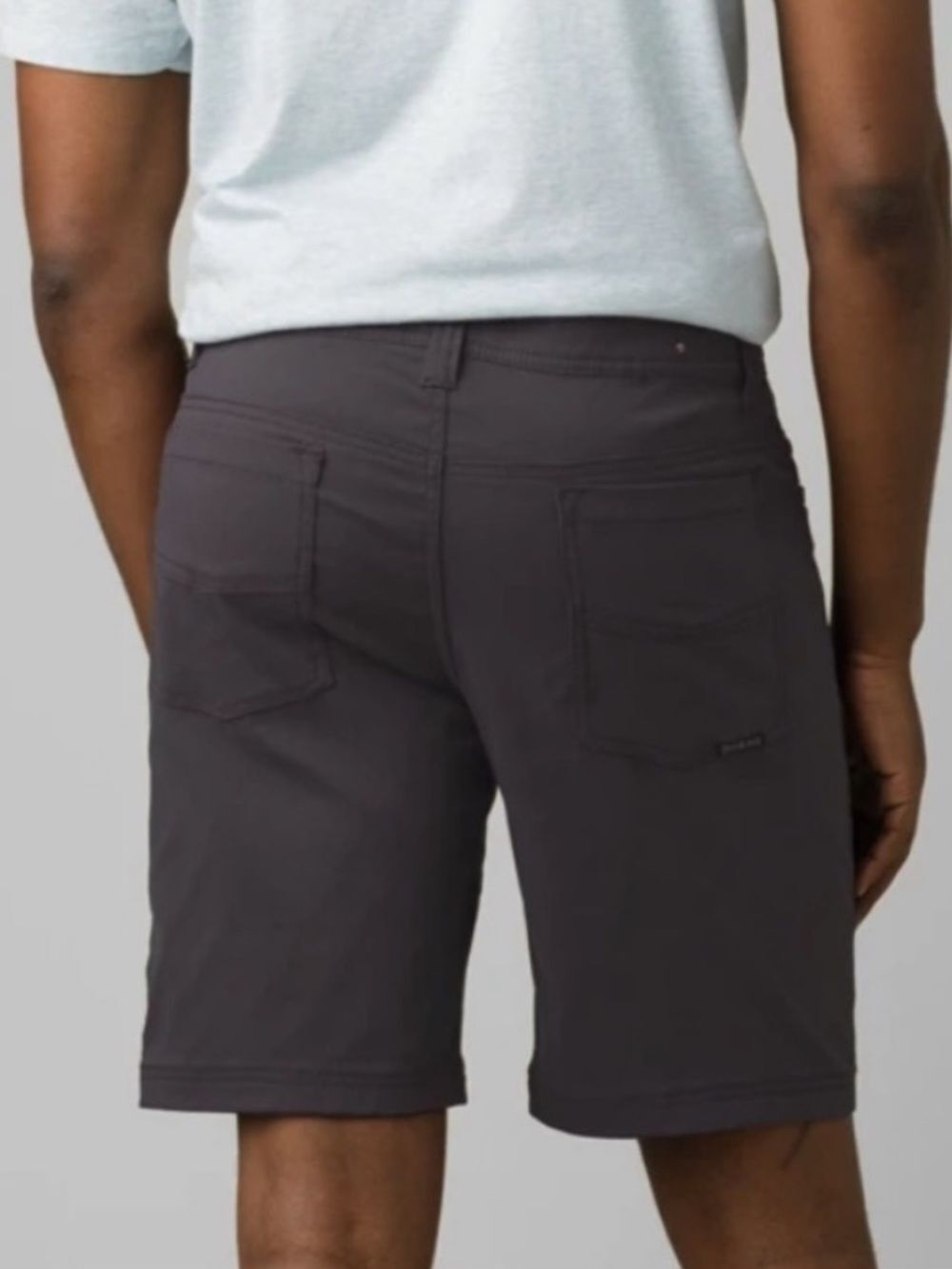 EUC prAna Shorts Mens 30 Gray Chino Brion Outdoor Hiking Stretch 9” inseam